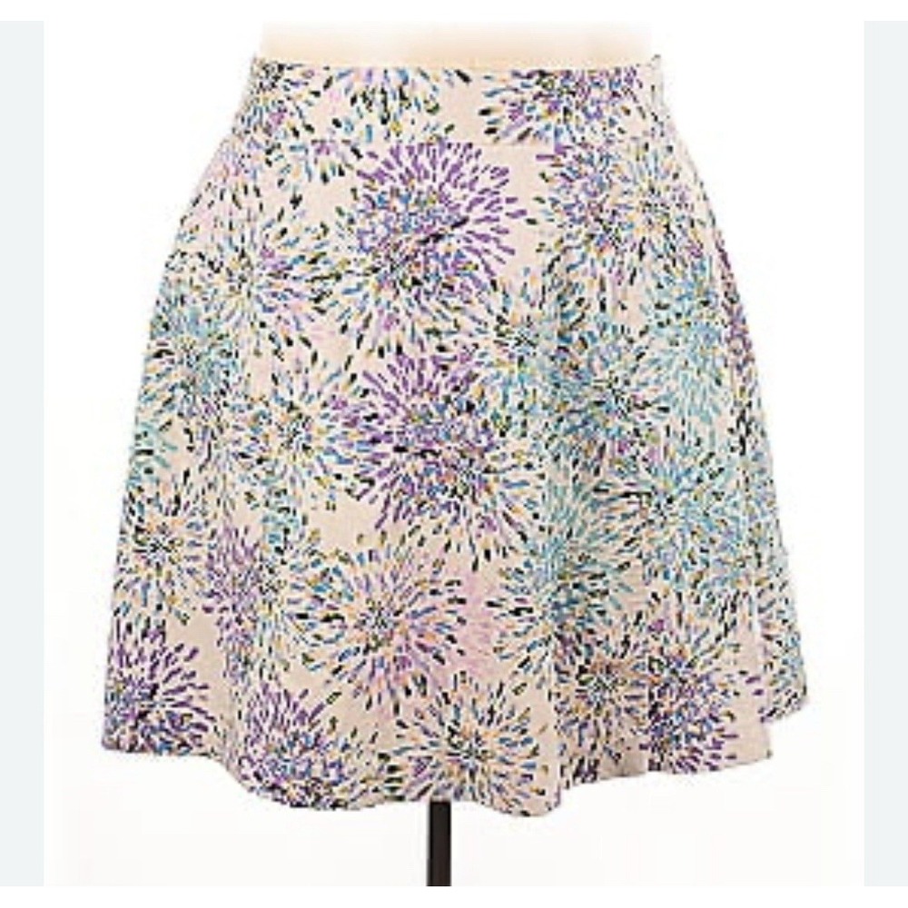 NWT Lane Bryant Skirt Sz 28 28W 4X Abstract Firework  Painted Art Celebrate NEW